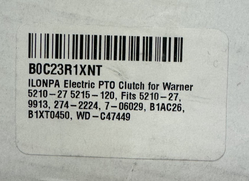 ILONPA Electric PTO Clutch for Warner 5210-27 5215-120