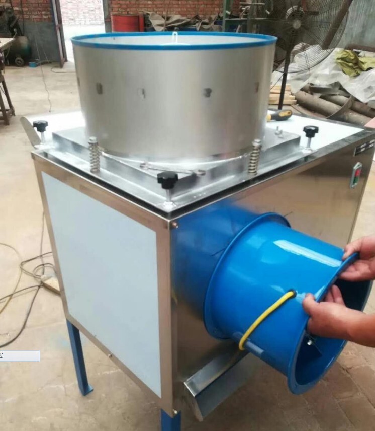 220V Commercial Auto Garlic Separator Peeler 1000KG/h Cylinder Pipe Fan