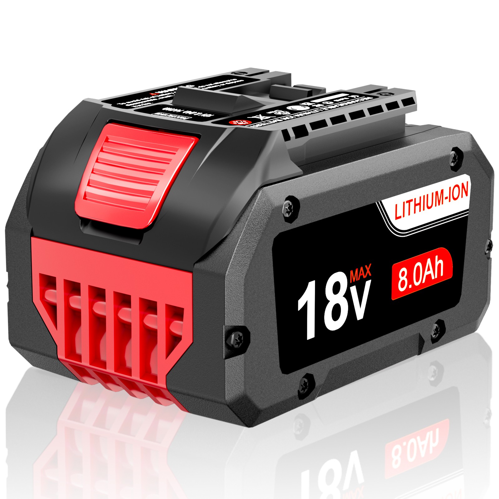 Pack 18V Battery For Bosch 18V 8.0AH Li-ion BAT609 BAT610G BAT618 GSR18V-LI