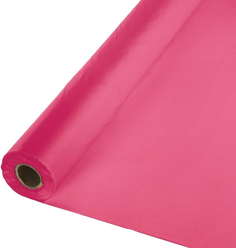 Magenta Tablecover Roll Plastic Table Cover-40′ x 100′ | Hot 1 Pc, One Size