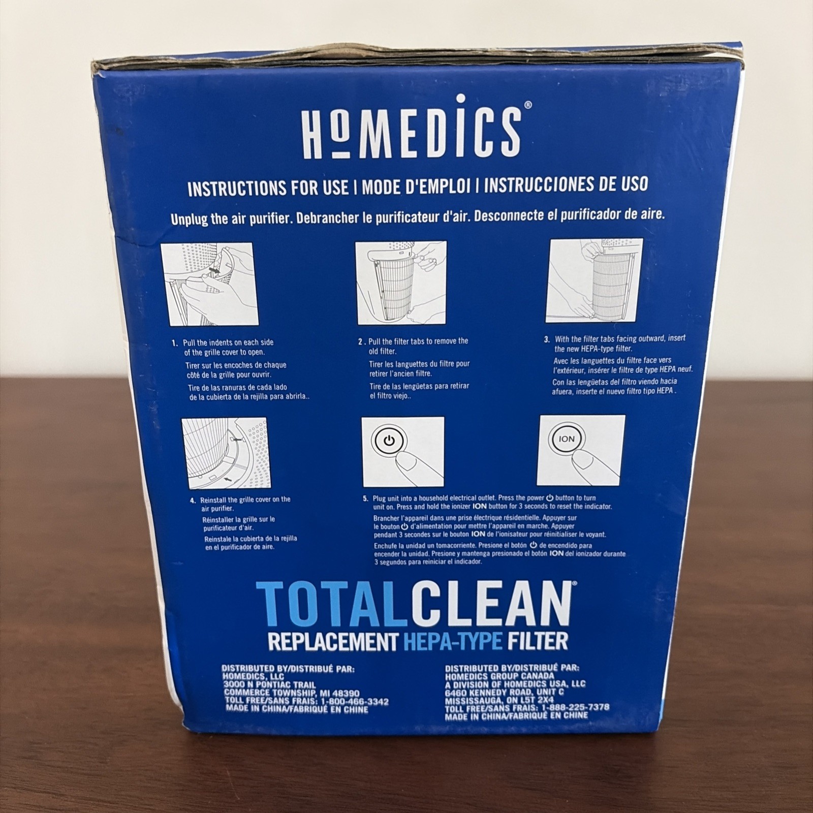 HoMedics Total Clean Hepa-Type Filter For AP-T20 Tower Air Purifier NEW SEALED