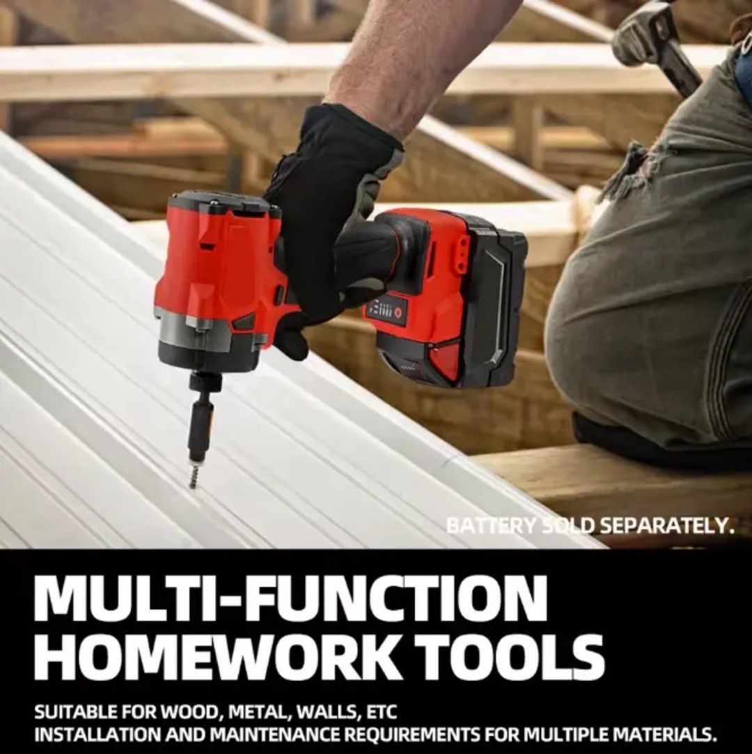 Brushless Cordless Impact Driver, 1/4 for Milwaukee Compatible with M18V Battery