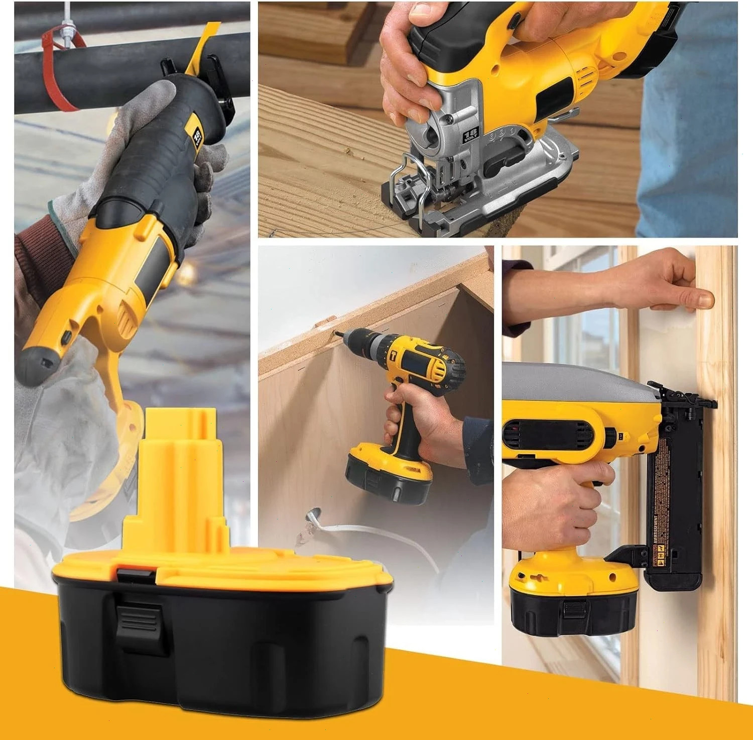 2PACK 18V For Dewalt 18 VOLT XRP Ni-MH 7.0Ah Battery DC9099 DC9096 DC9098 NEW