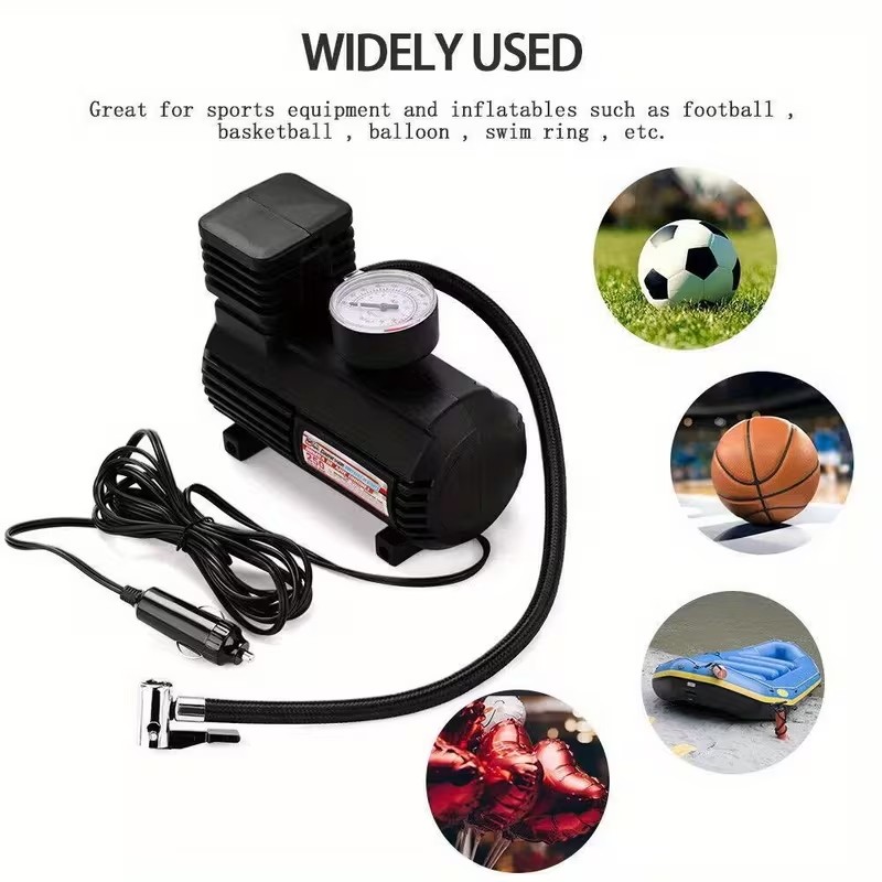 2V Heavy Duty Portable 250PSI Car Tyre Auto Tire Inflator Pump Air Compressor