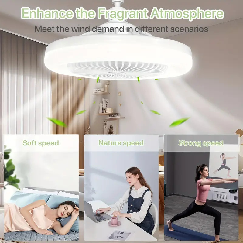 Dimmable Ceiling Fan with Lights and Remote Socket Fan light with Dimmable Led