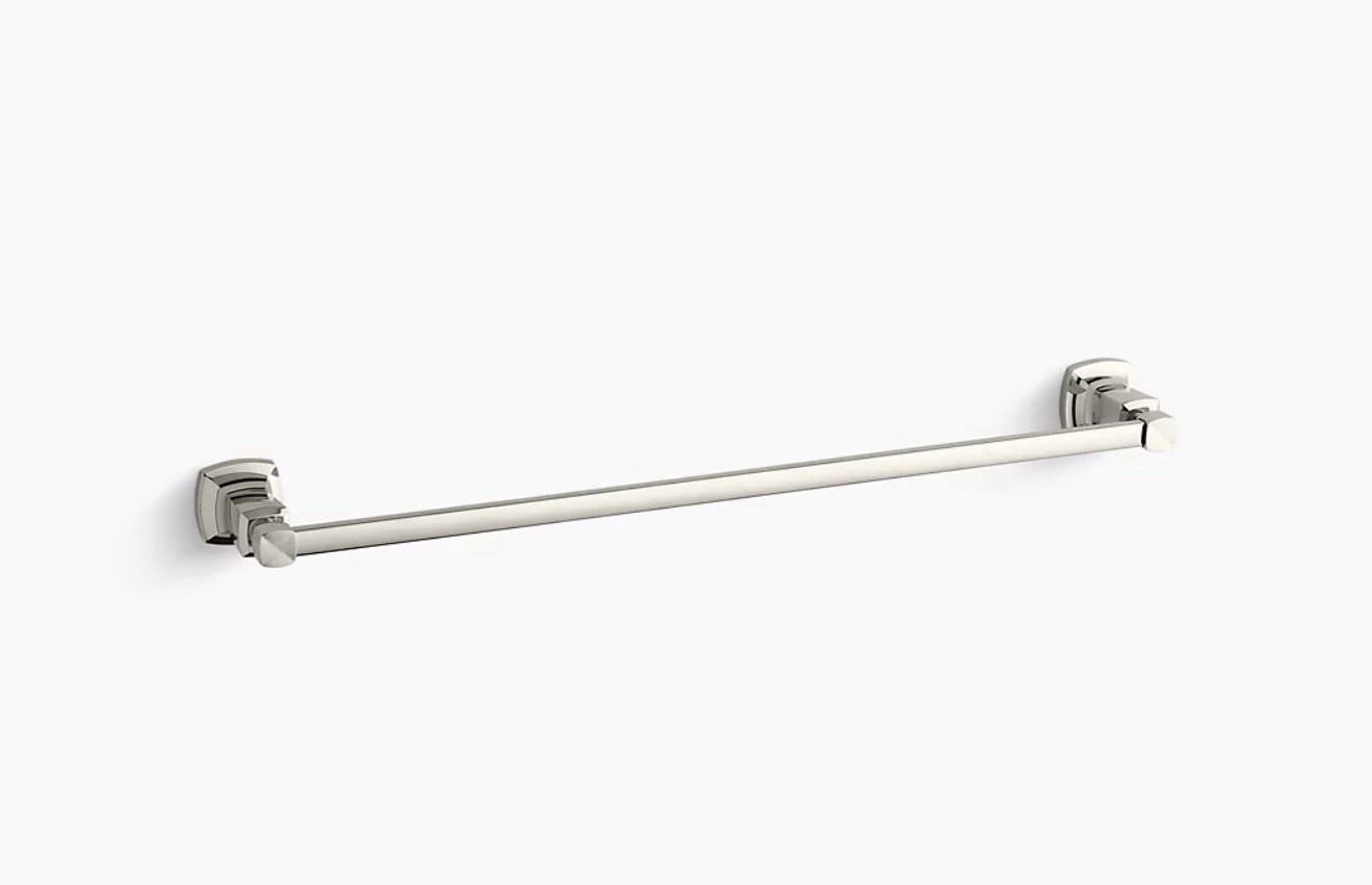 Kohler K-16251-SN Margaux 24in Towel Bar Vibrant Polished Nickel