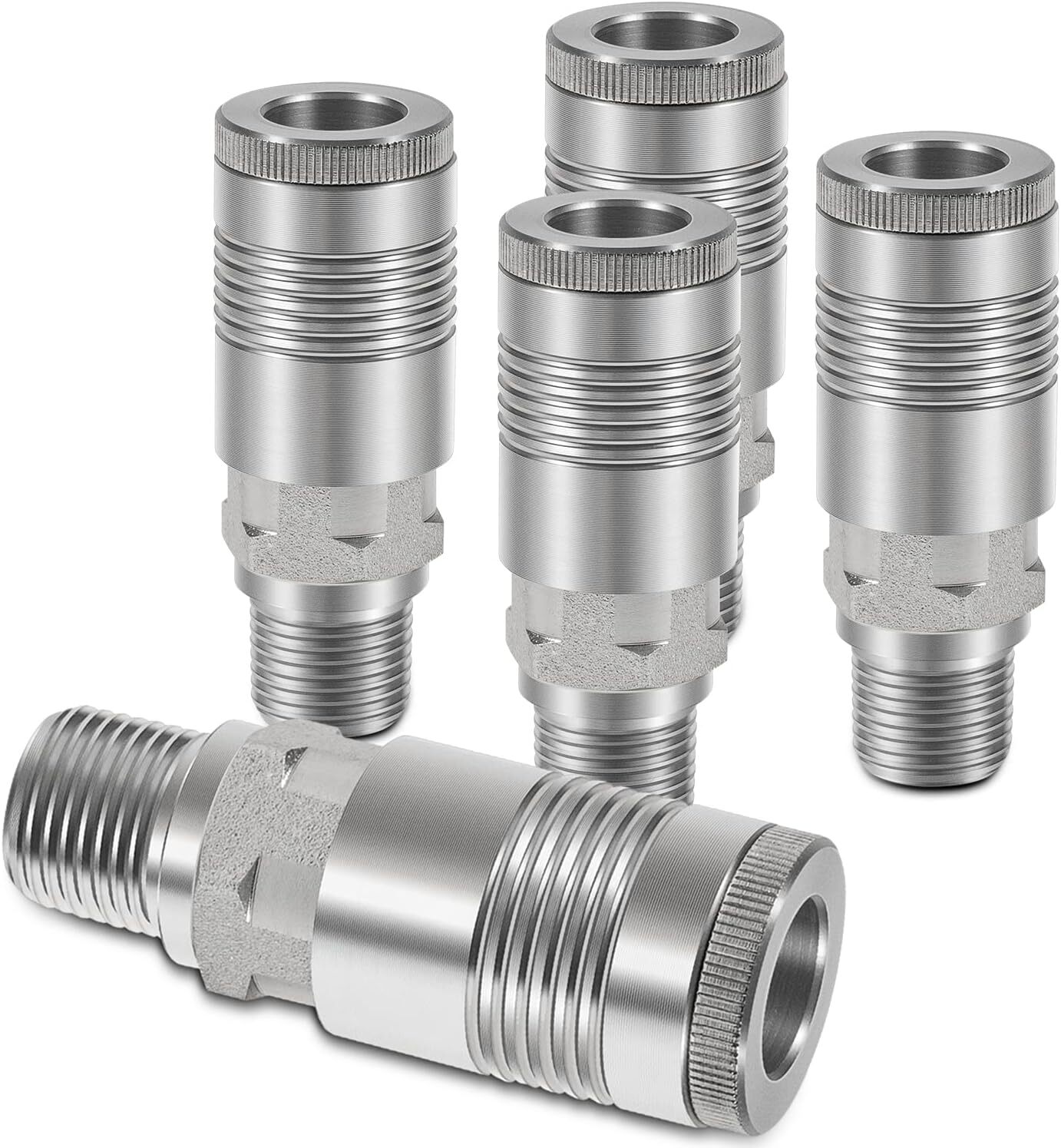 5-Pack S-1816 1/2″ MNPT G Style Couplers for Applications Requiring Over 60 SCFM