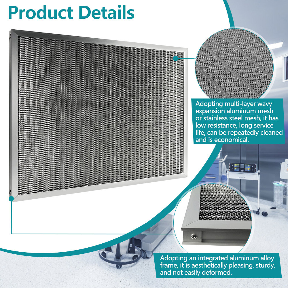 Permanent Washable Electrostatic Furnace Ac Air Filter Replacement Multi Sizes