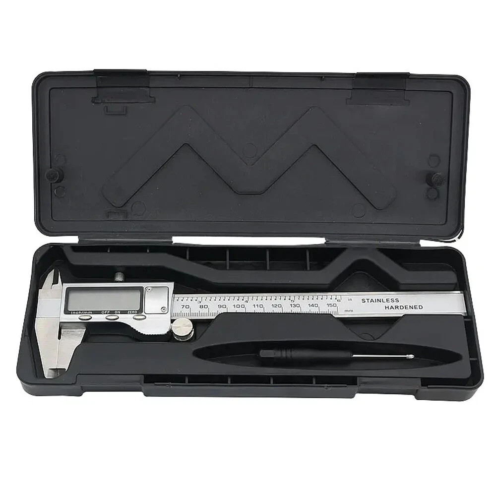 Digital Caliper Micrometer LCD Gauge Vernier Electronic Measuring Tool 6″ 150mm