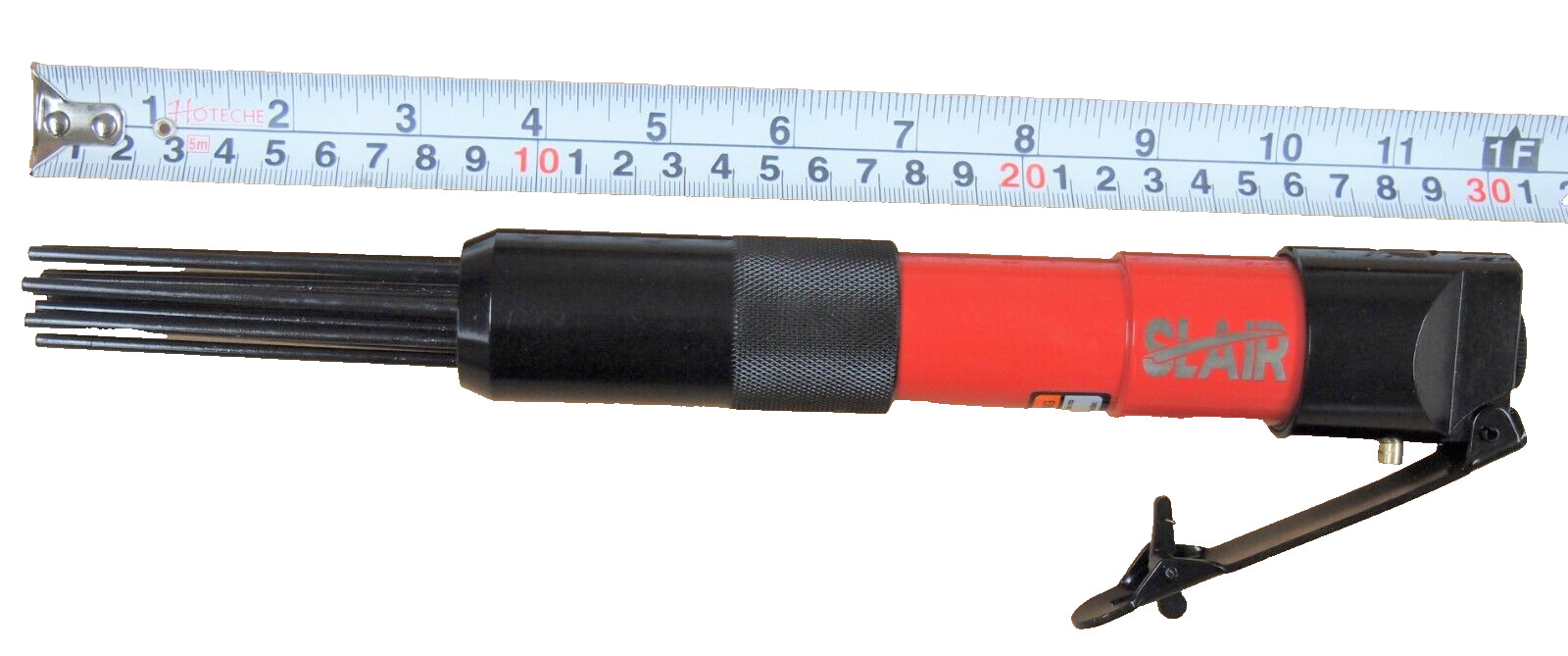 12″ Air Pneumatic Compact Needle Scaler 5000BPM 12 Needles Remove Paint Rust