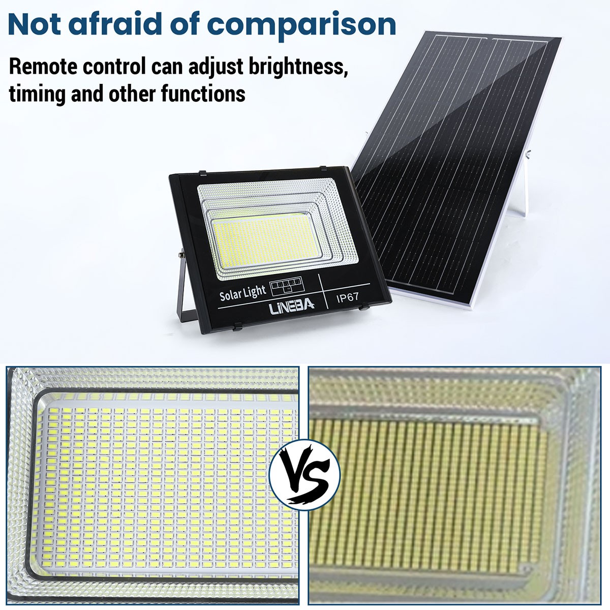 3000W 2000W Solar Lights Outdoor Security Flood Light Dusk to Dawn Solar Lamp