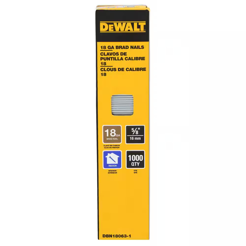 5/8 In. X 18-Gauge Glue Collated Straight Brad Nails (1000 per Box)
