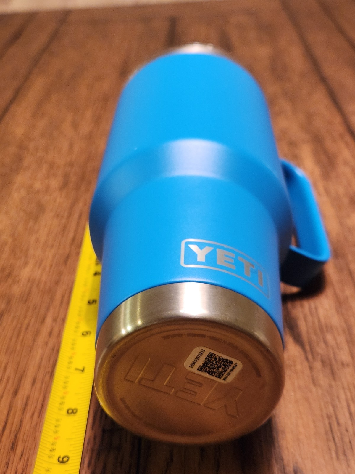 Yeti Rambler 42oz Blue Hand Held Drinking Coffee Mug Cup Wirh Lid + Straw