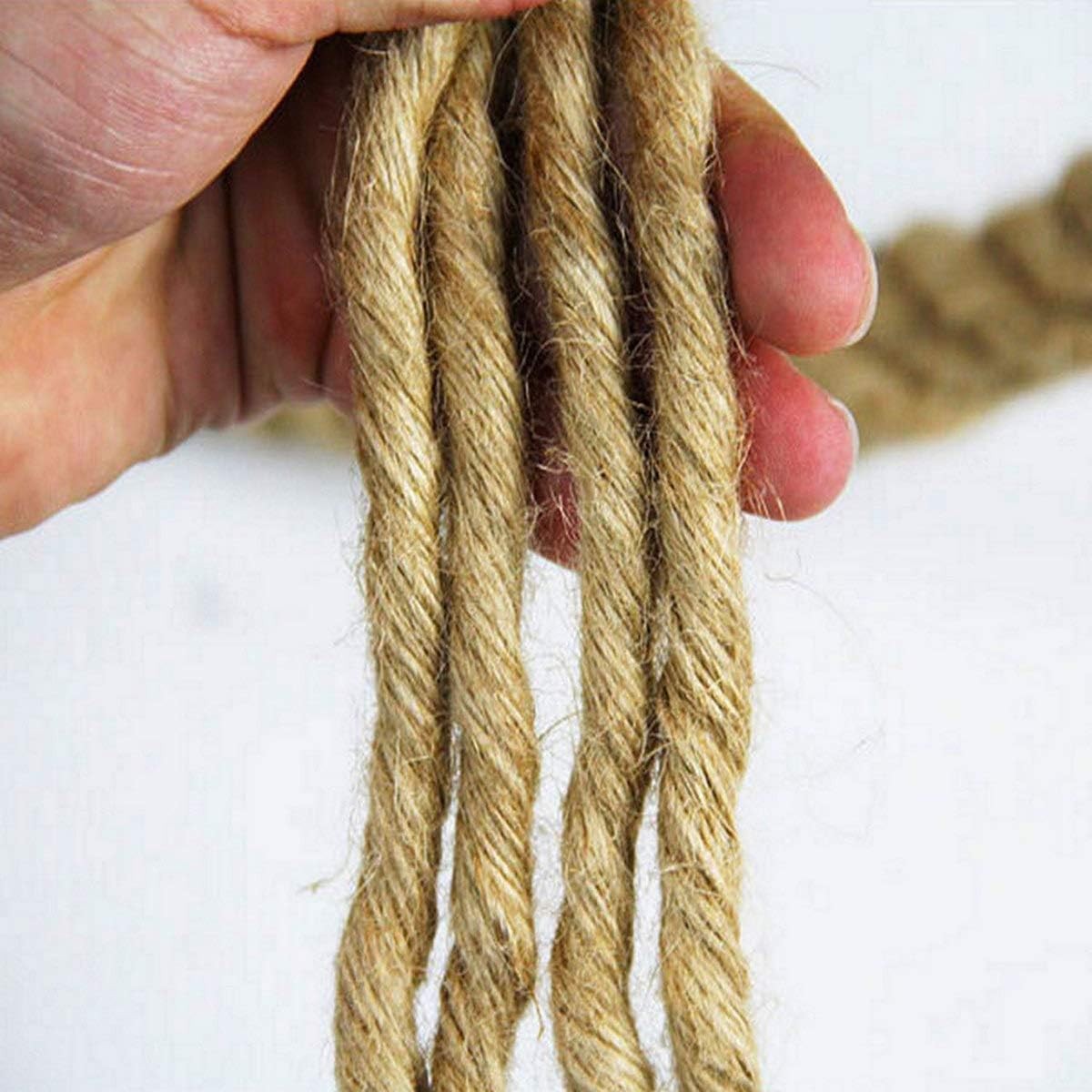 Manila Jute Rope (1 Inch x 10 Feet) Natural Thick Hemp Rope for Crafts,