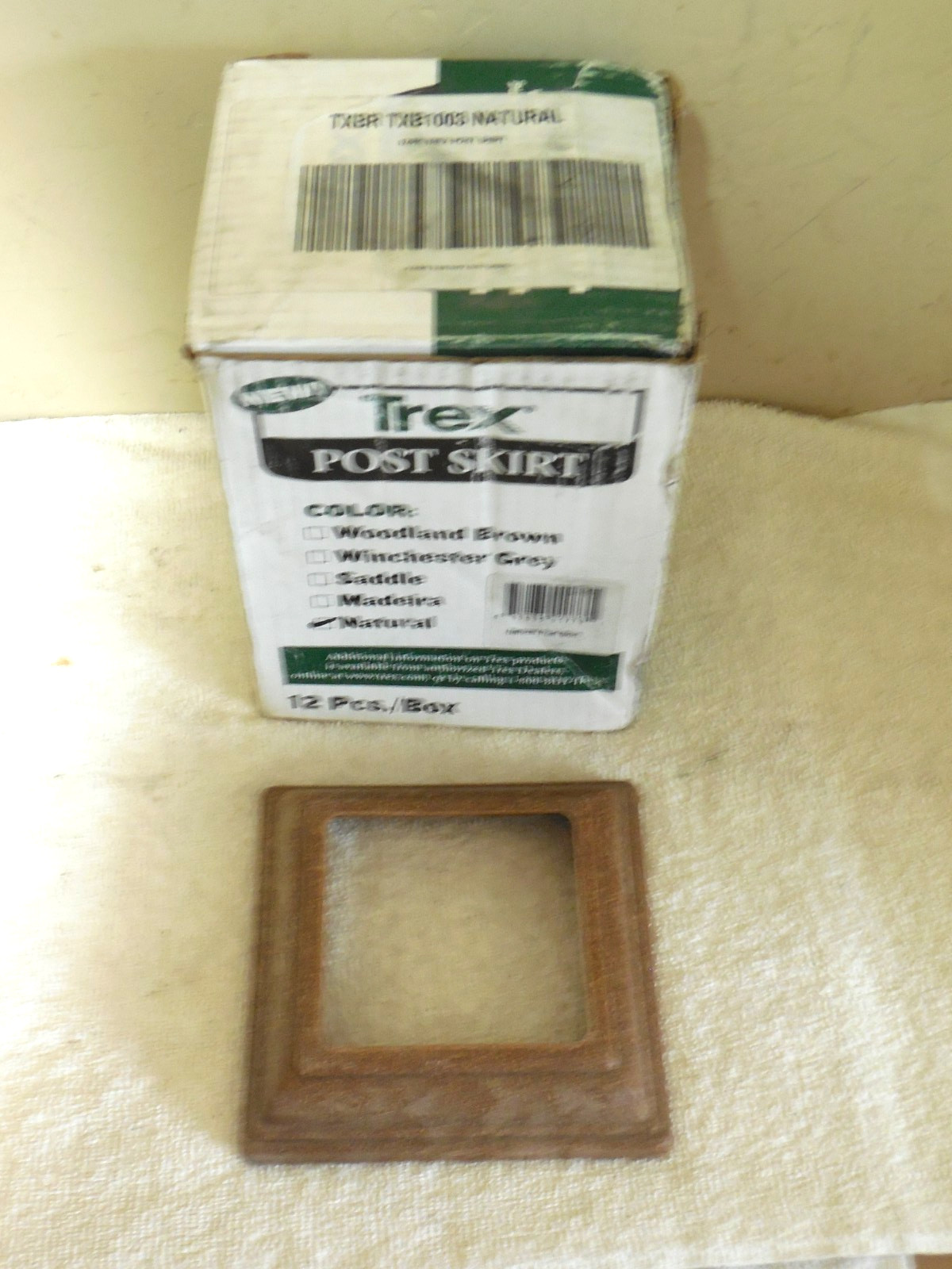 Trex 3.5 In. X 3.5 In. Composite Post Sleeve Skirt – Natural Tan