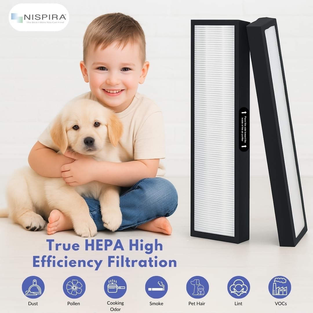 Nispira 182550 Filter Replacement for Bionaire BAP536UV-U Air Purifier, 1 Pack
