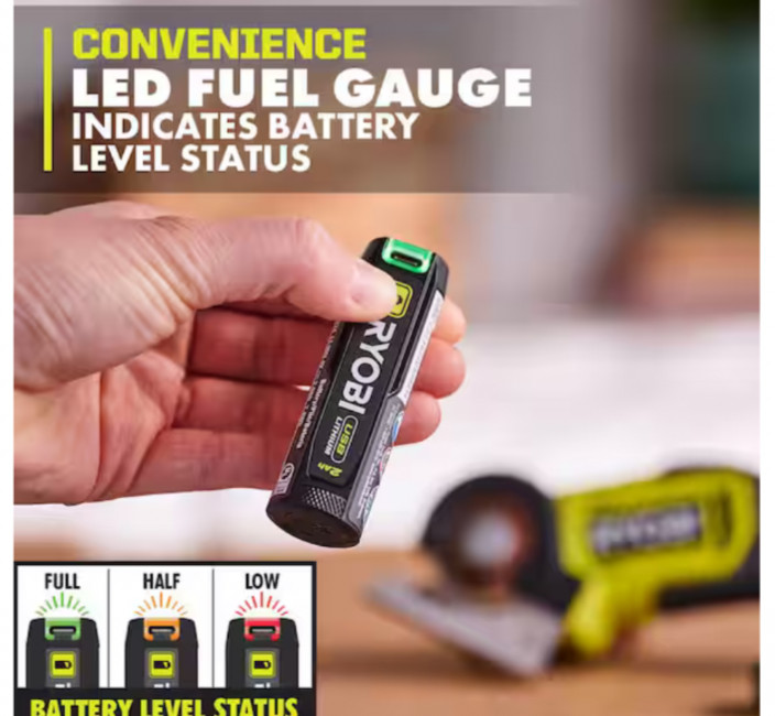 RYOBI USB Lithium 2AH Rechargeable Battery – FVB02 – ** OPEN BOX * TESTED **