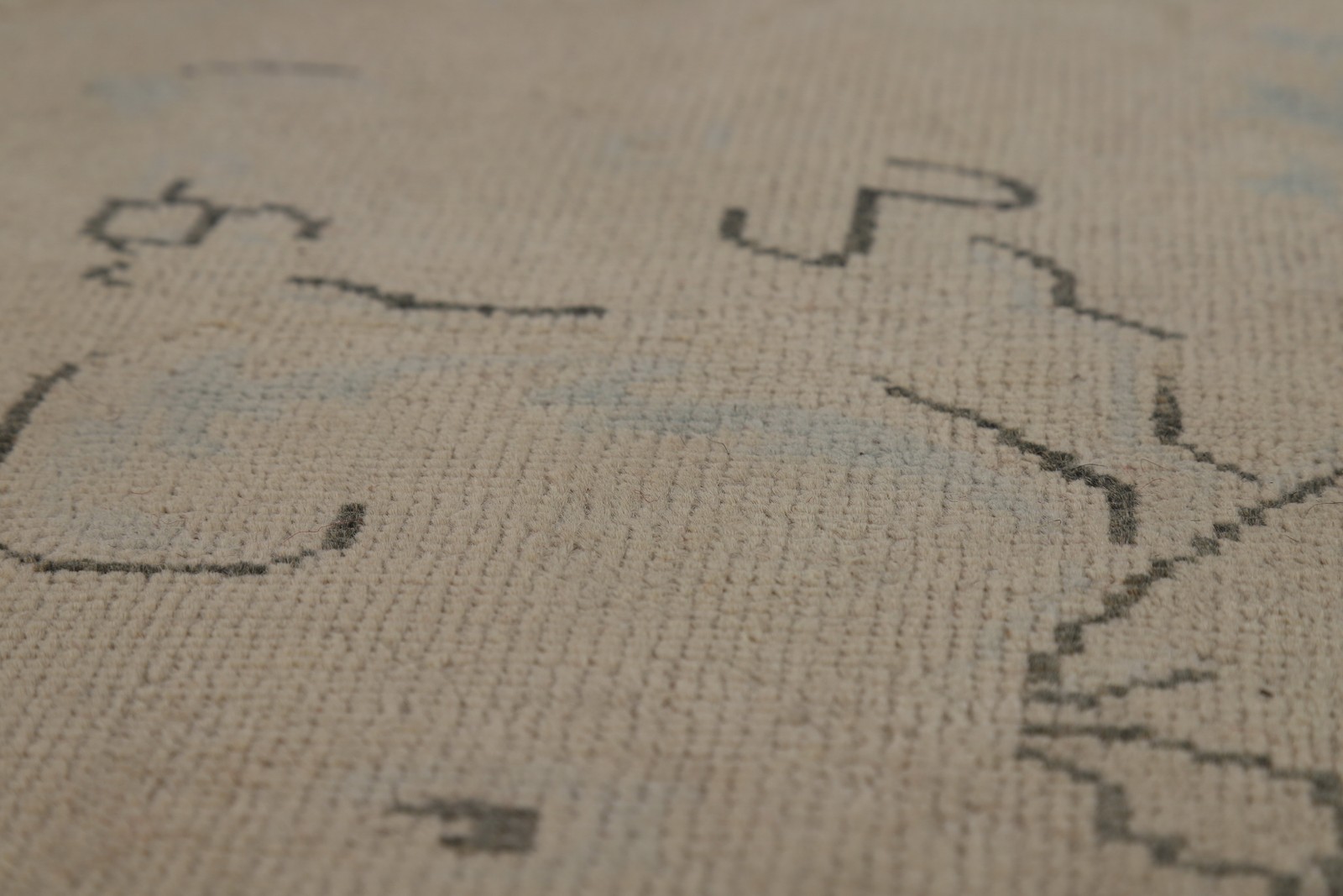 Muted Traditional Area Rug 10×13 Handmade Wool Distressed Floral for Any Room