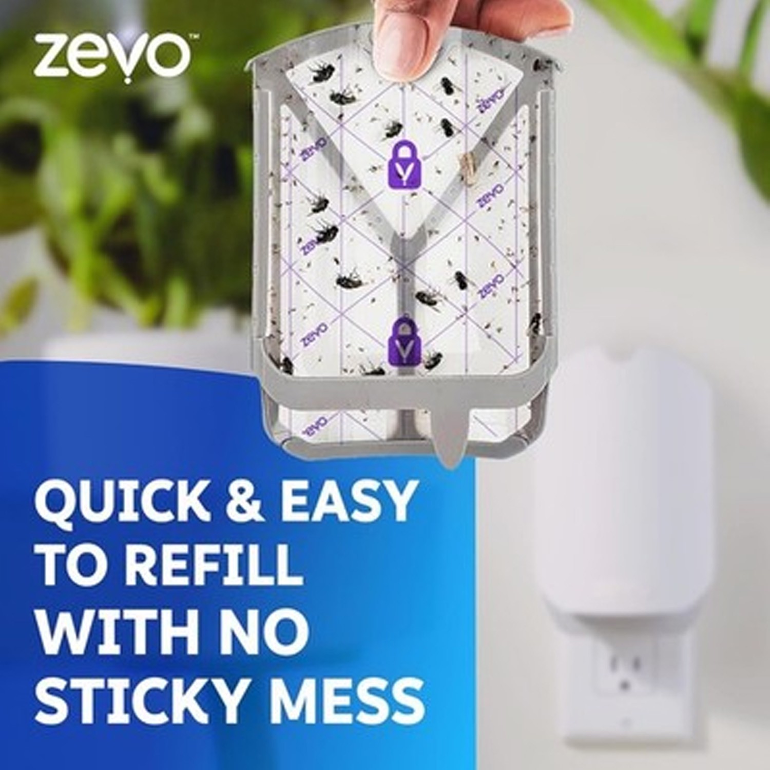 Zevo Flying Insect Trap Refill Cartridges, Bug Trap (60 Refill Cartridges)