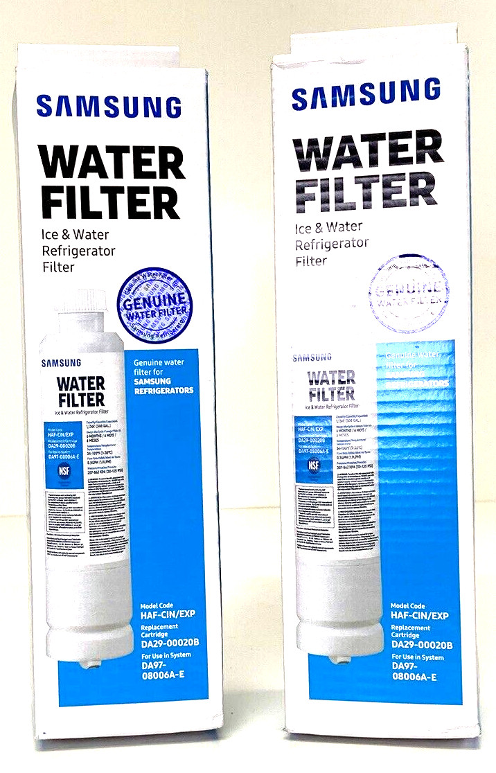 New, 2pc, Samsung Genuine HAF-CIN/EXP DA29-00020B Refrigerator Water Filters OEM