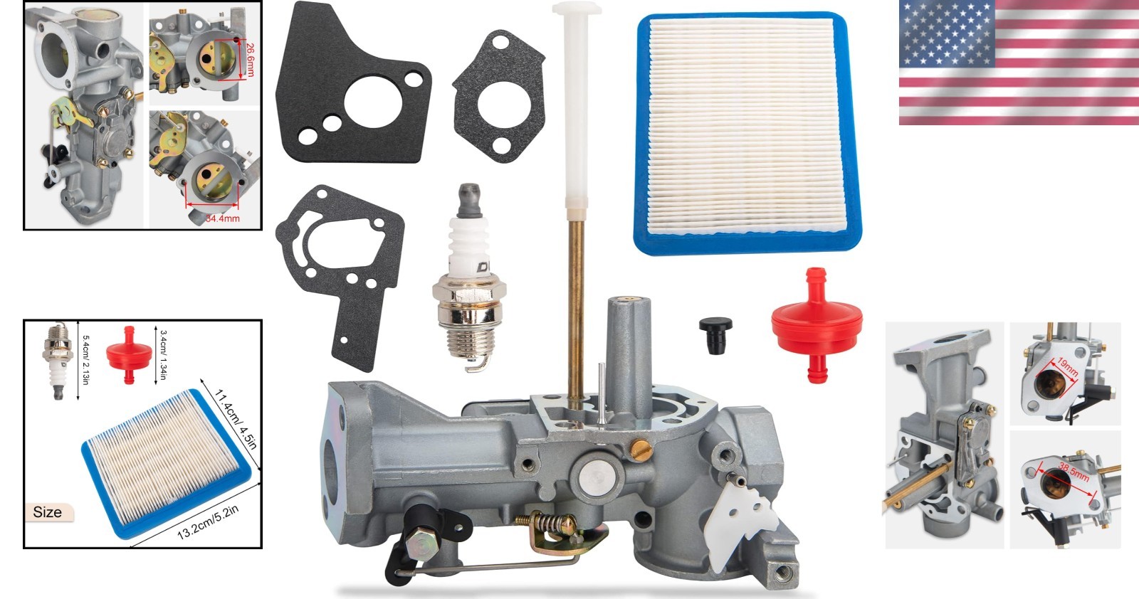 High-Quality 498298 Carburetor Kit for Briggs & Stratton Go Karts – OEM Standard