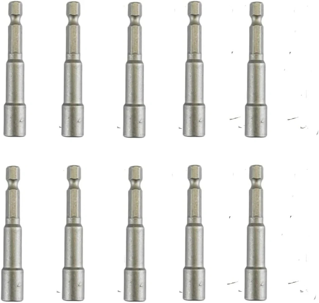 10 PCS 1/4″ Hex Shank Magnetic Power Nut Driver Bit Sets, 1/4 Inch Quick Change