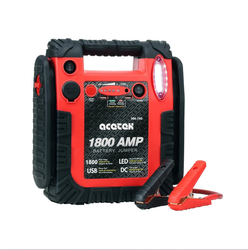 1800A Peak Car Jump Starter, 20000mAh Battery Booster for up to 6.5L Gas/5L D…