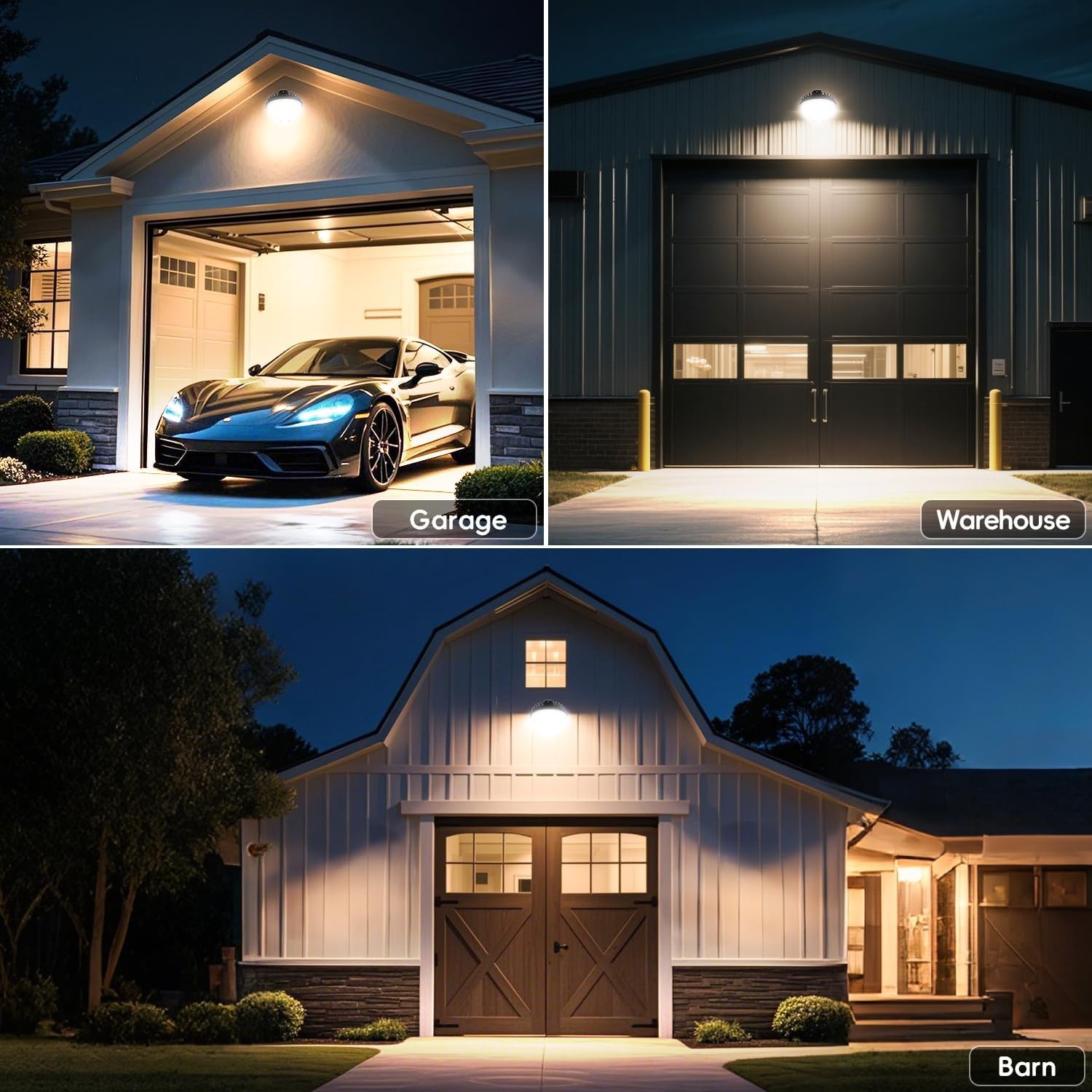 150W LED Barn Yard Street Waterproof Outdoor Security Dusk to Dawn Flood light