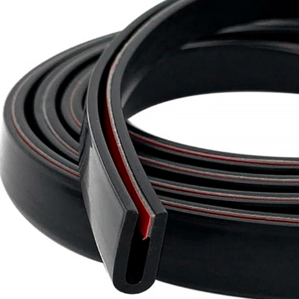 1/16″ Rubber Edge Trim U Channel Self Adhesive Trim Sheet Metal Edge Protector