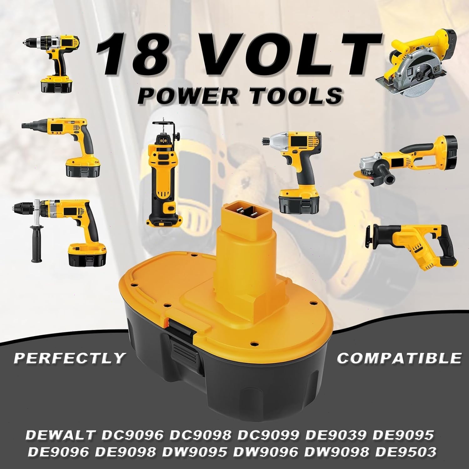 4PACK 2PACK 18V For Dewalt 18 VOLT XRP Ni-MH 7.0Ah Battery DC9099 DC9096 DC9098