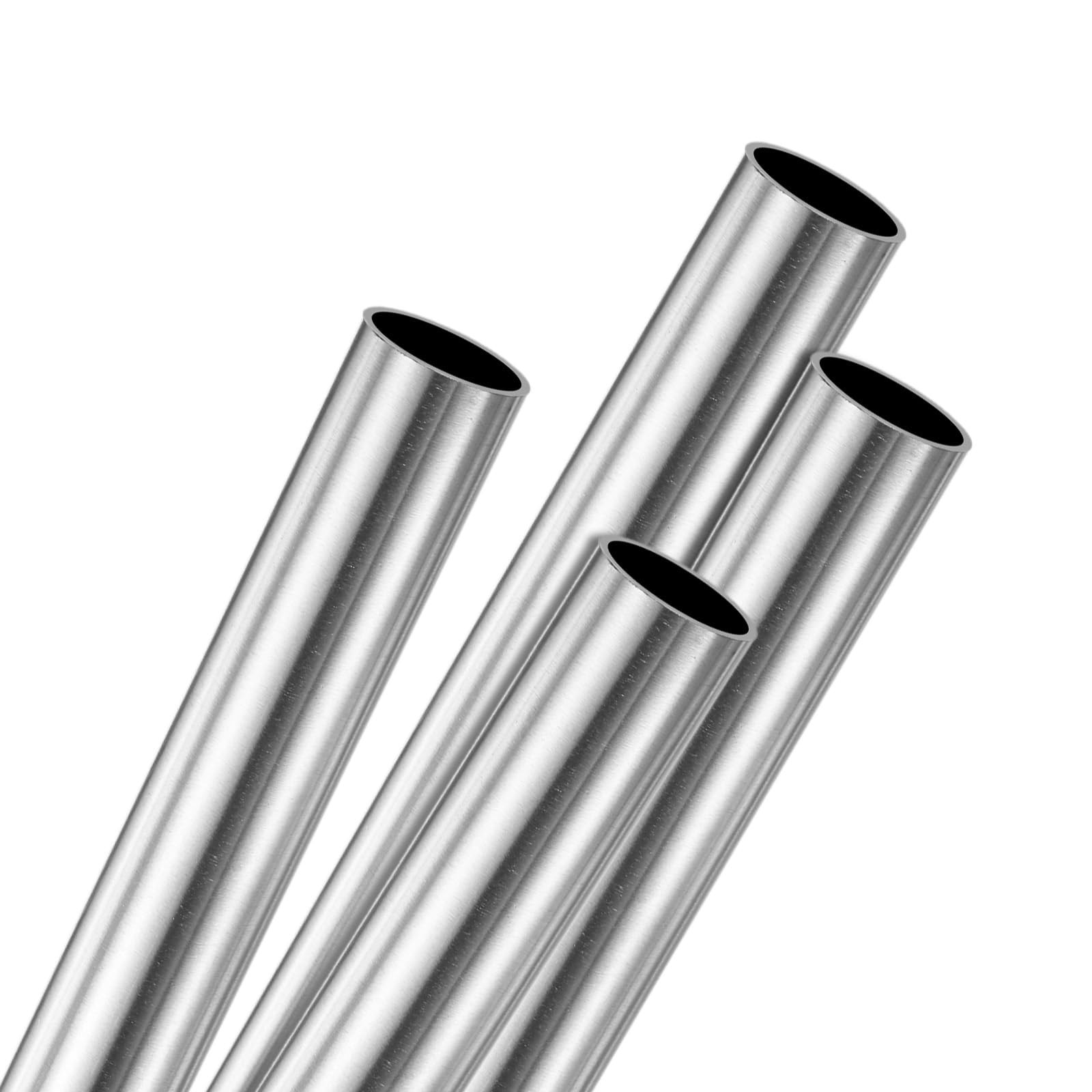 4-Pack 300mm 304 Stainless Steel Tube, 8mm OD 0.4mm Wall Thickness Seamless S…