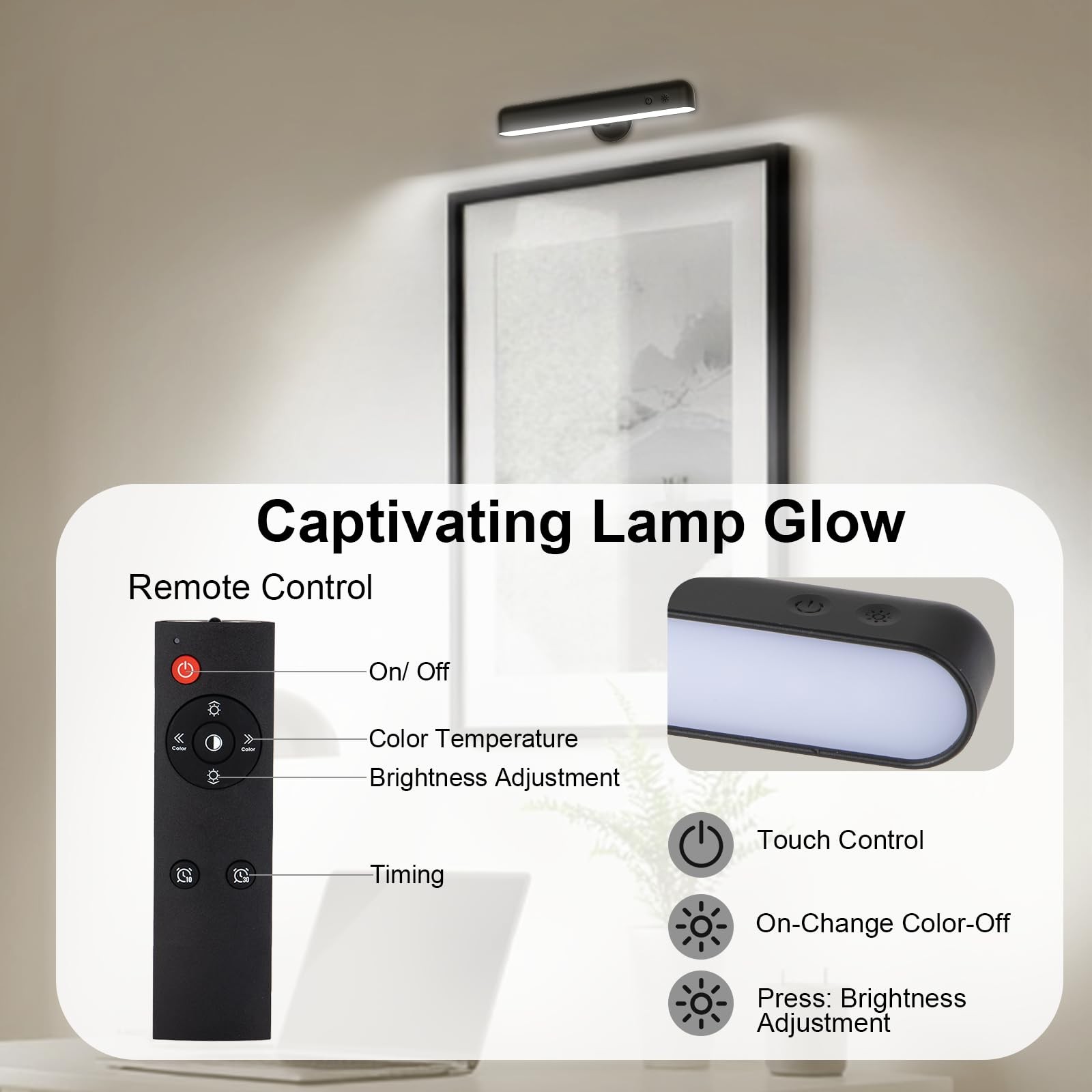 Battery Operated Wall Sconces Set of Two, 7500mAh Rechargeable LED Wall Light…