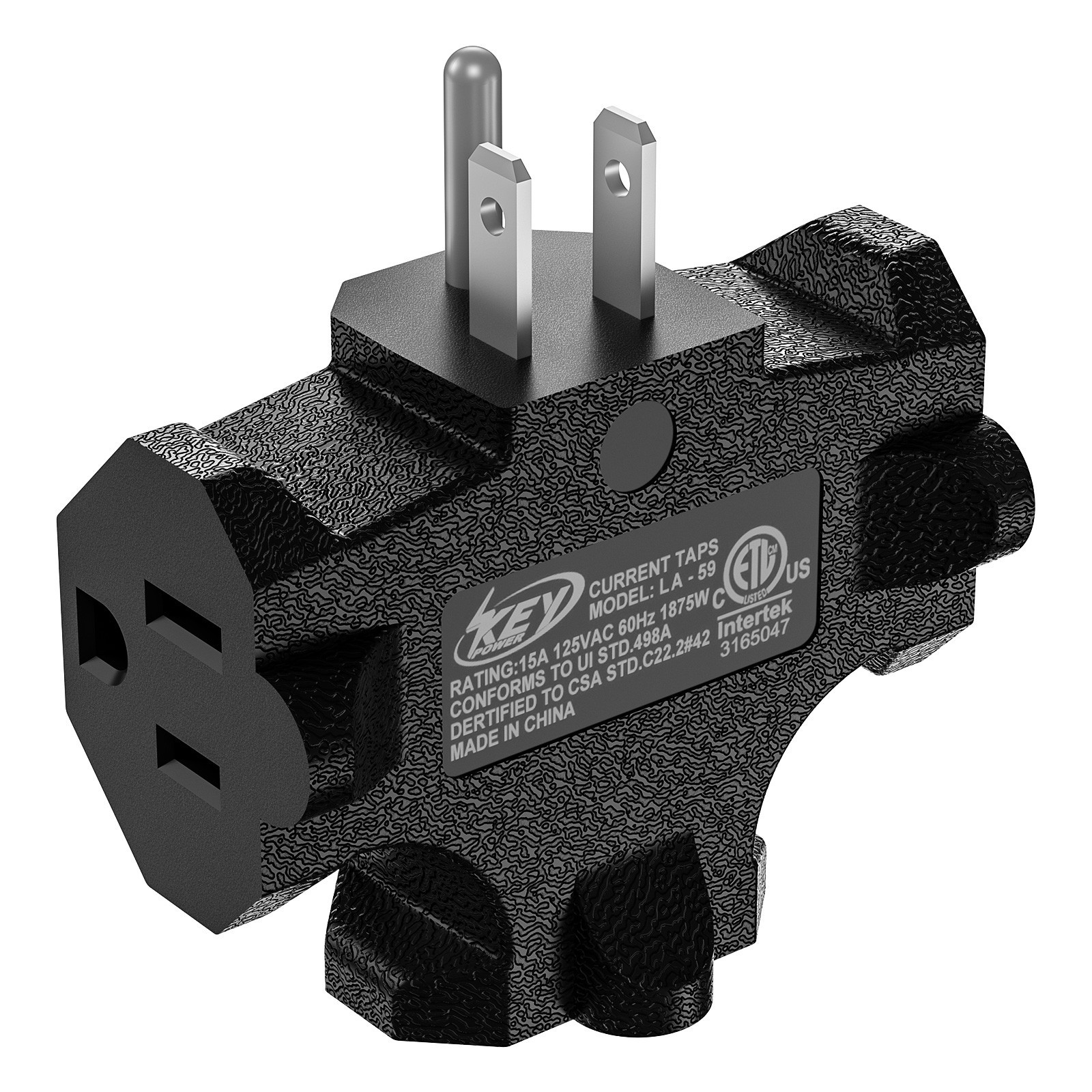3-Pack 3 Way Plug Adapter,Power Splitter Plug Outlet,3 Way Electrical Splitter