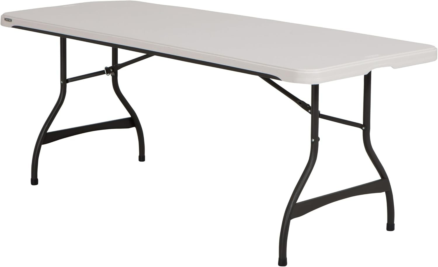 6 Foot Commercial Nesting Folding Table Almond Color