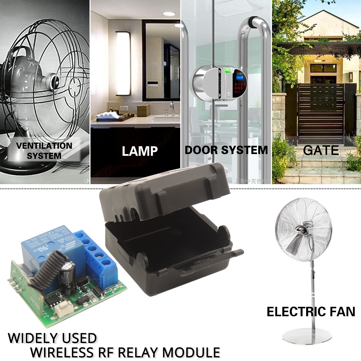 433Mhz Universal Wireless Remote Control Switch DC 12V 1CH RF Relay Receiver …