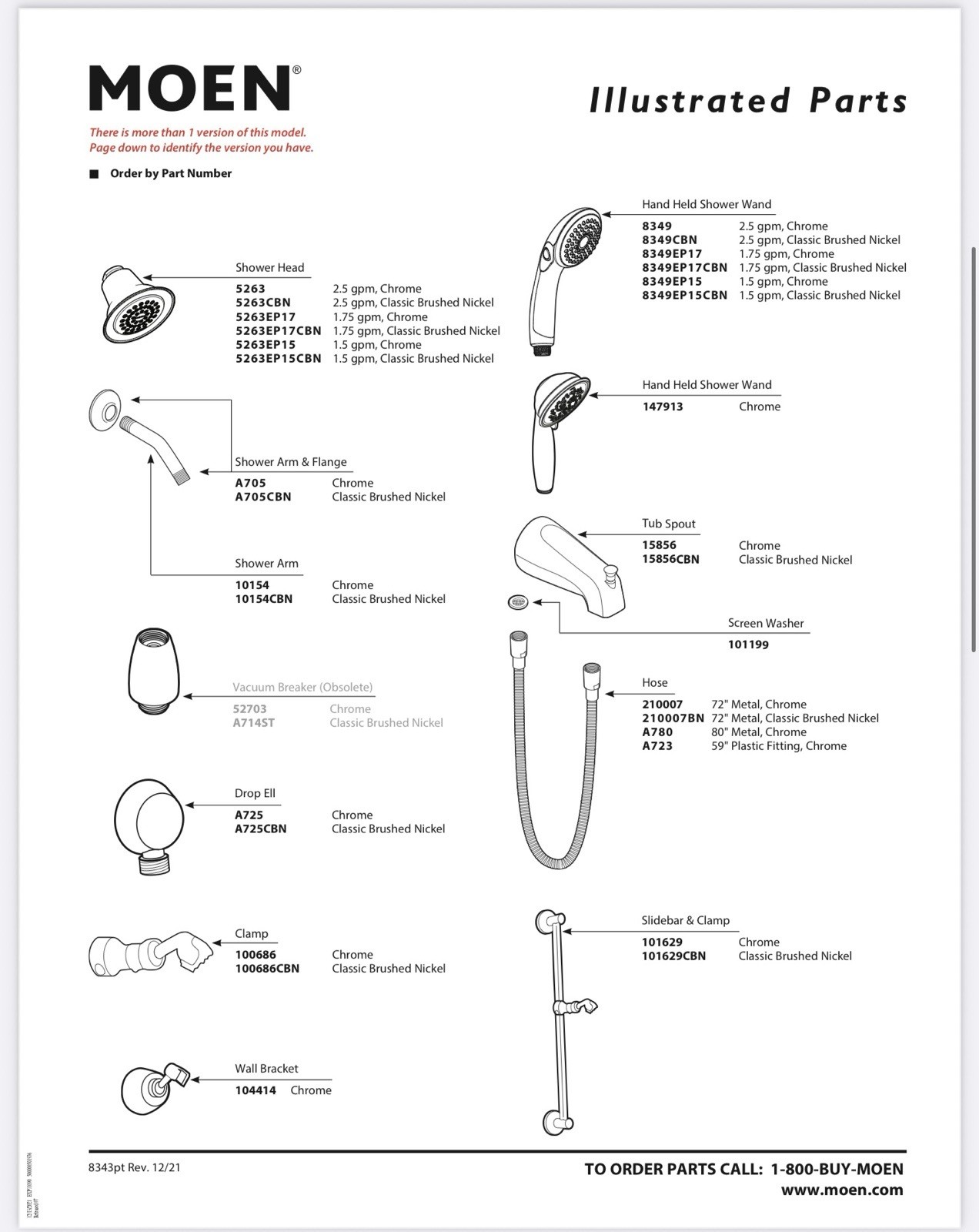 READ DESCRIPTION MOEN Commercial Chrome Posi-Temp Handheld Shower 30” Slide Bar