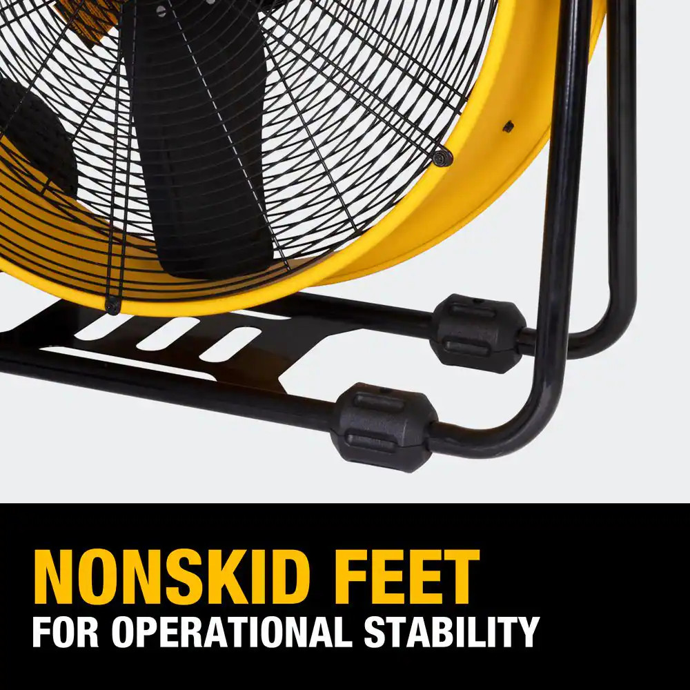 24 In. Heavy-Duty Drum Fan with Extra Long 12 Ft. Power Cord and Stepless Speed