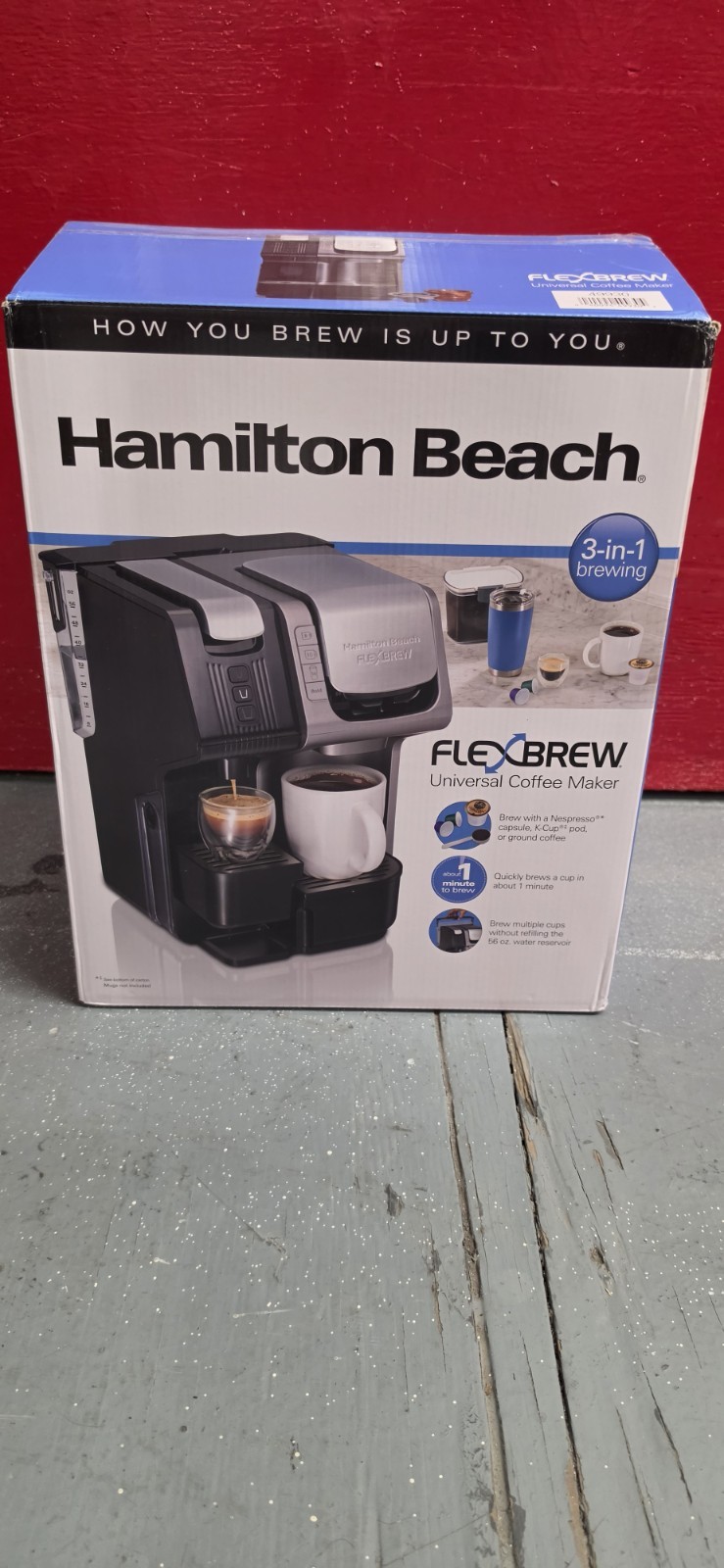 Hamilton Beach 49930 FlexBrew 3-in-1 Coffee/Espresso Maker 19-Bar Pump OPEN BOX