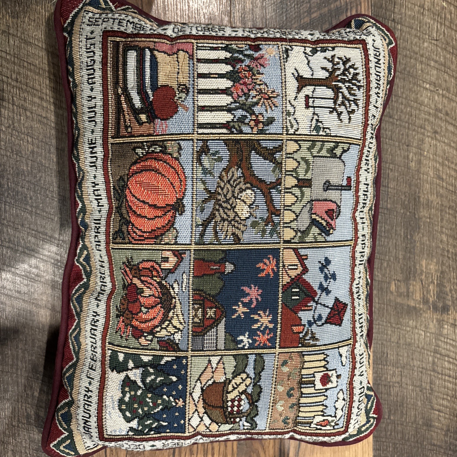 16 X 11 Rectangular Throw Pillow With 12 Months Of The Year Super Clean