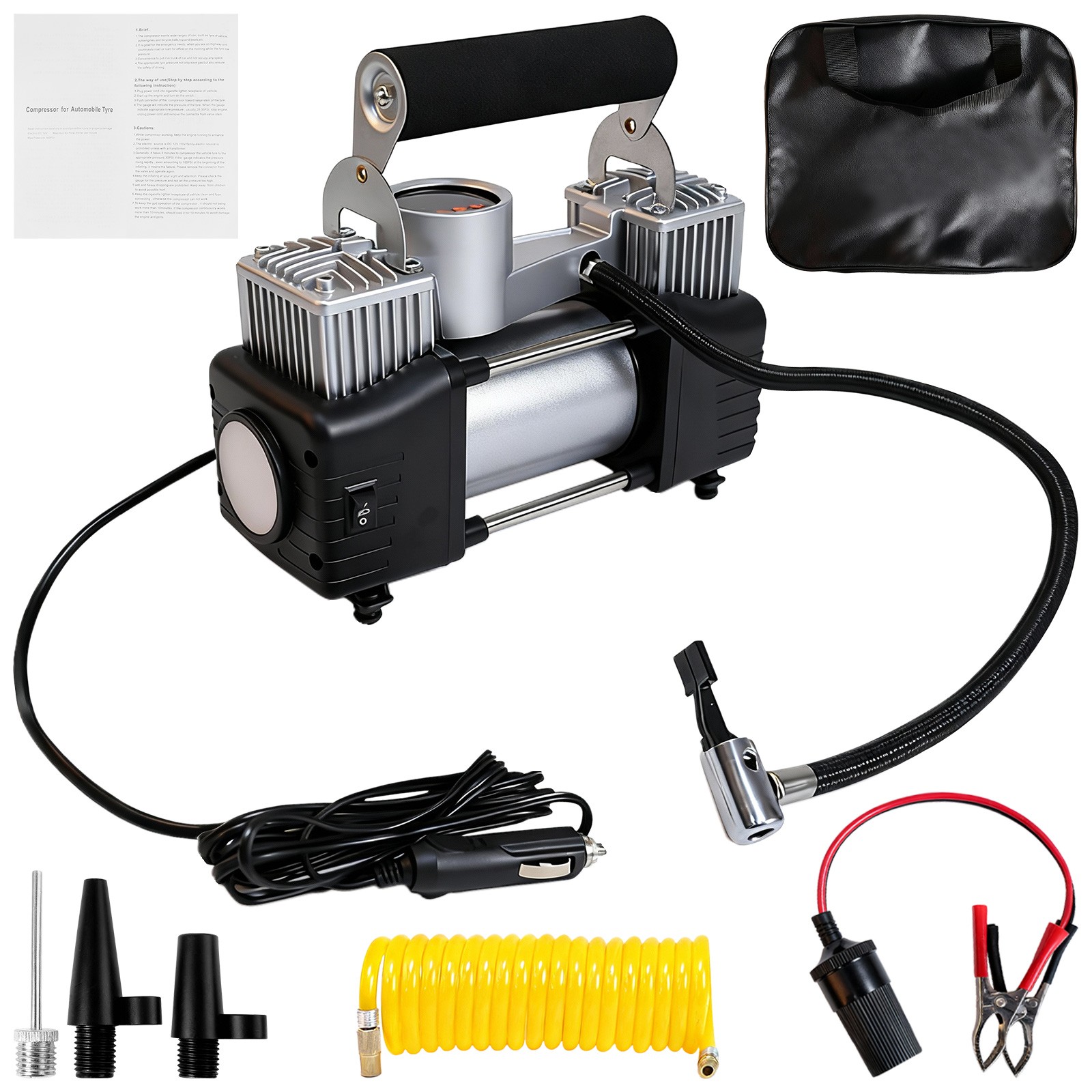 150 PSI Digital Display Tire Inflator Car Air Pump Compressor Portable Auto 12V