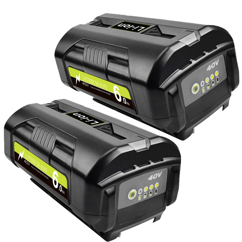 2PACK 8.0AH Battery 40Volt for Ryobi 40V Lithium-ion OP40602 OP4050 / Charger