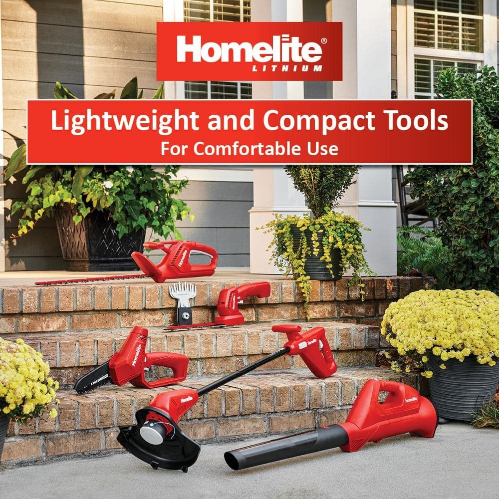 Homelite 12V Lithium 18 in. Cordless Hedge Trimmer w/ 2.5 Ah Battery & Charger