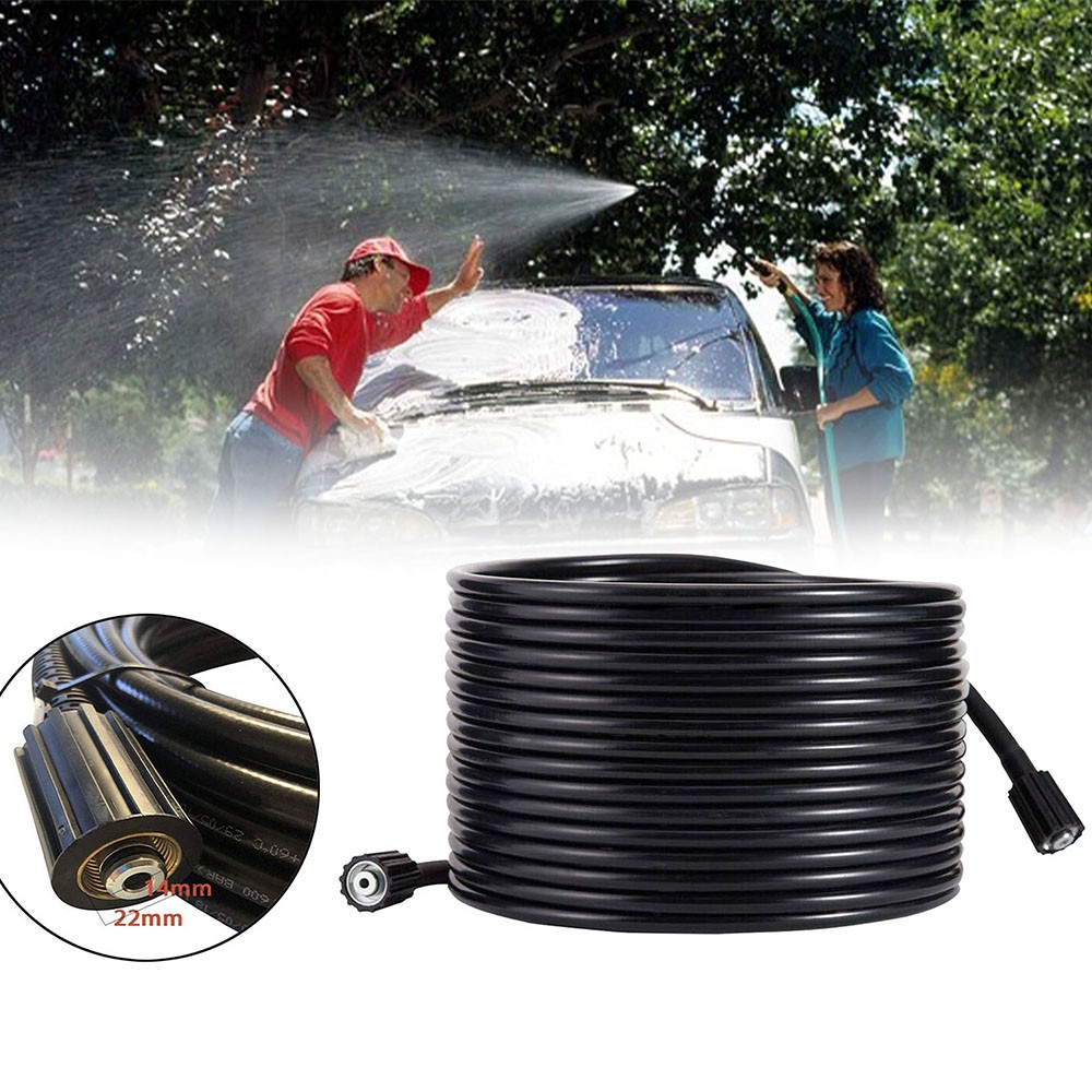 30/50/66ft Pressure Washer Hose 3200 PSI Power Washer Replacement Hose M22-14mm