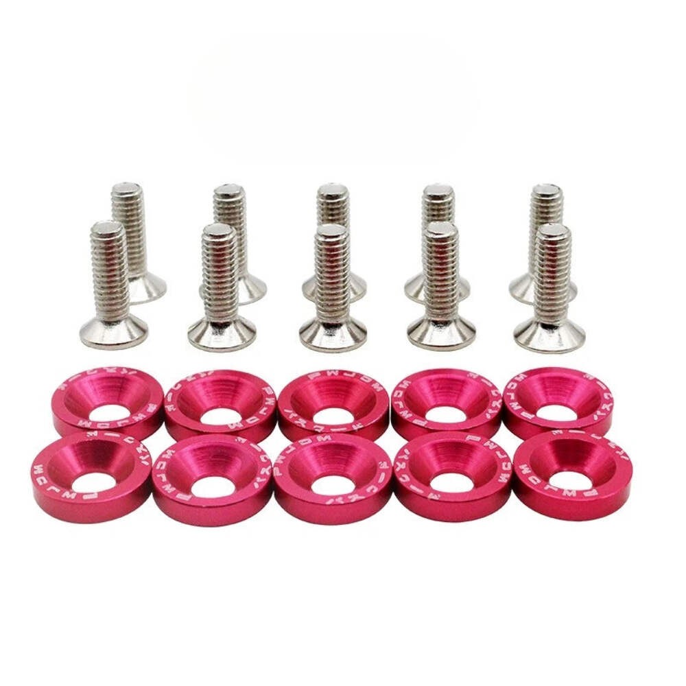 JDM Fender Washers M6 Bolt Set Car Modification Gasket Screw Fender Bumper Engin