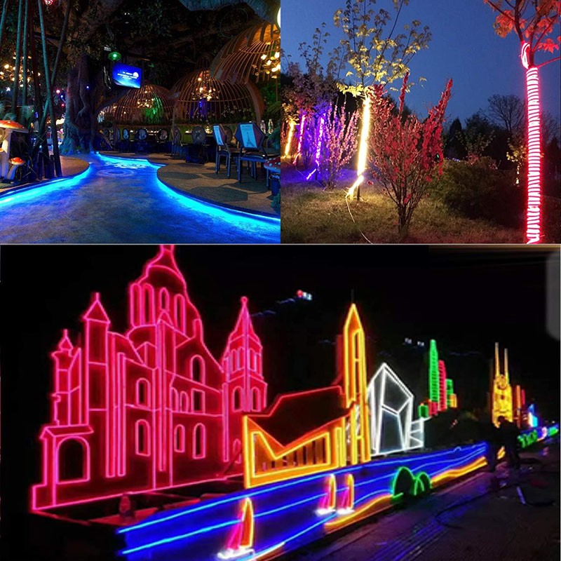 12V 360° Degree Bright Neon LED Strip Waterproof IP68 Underwater Outdoor Lights
