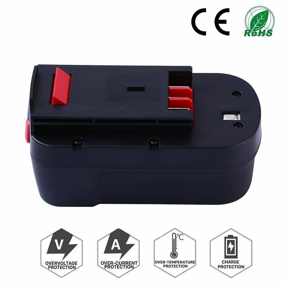 2X Battery for Black and Decker HPB18 18Volt HPB18-OPE /18V-24V Battery Charger