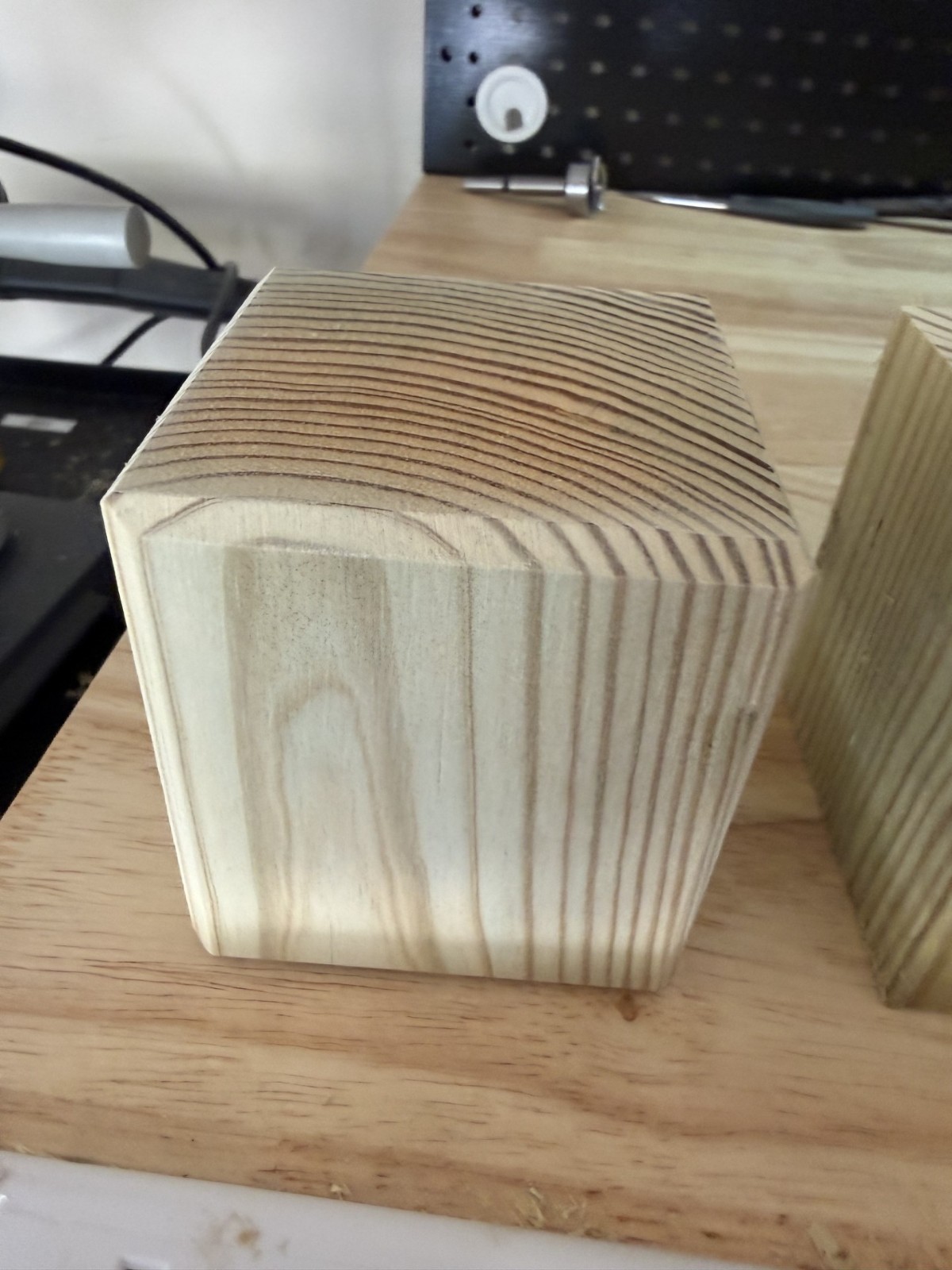 Set Of 2 Handmade Soft Pine Carpenter Bee Traps W/ Jars & Hooks- Free Shipping!