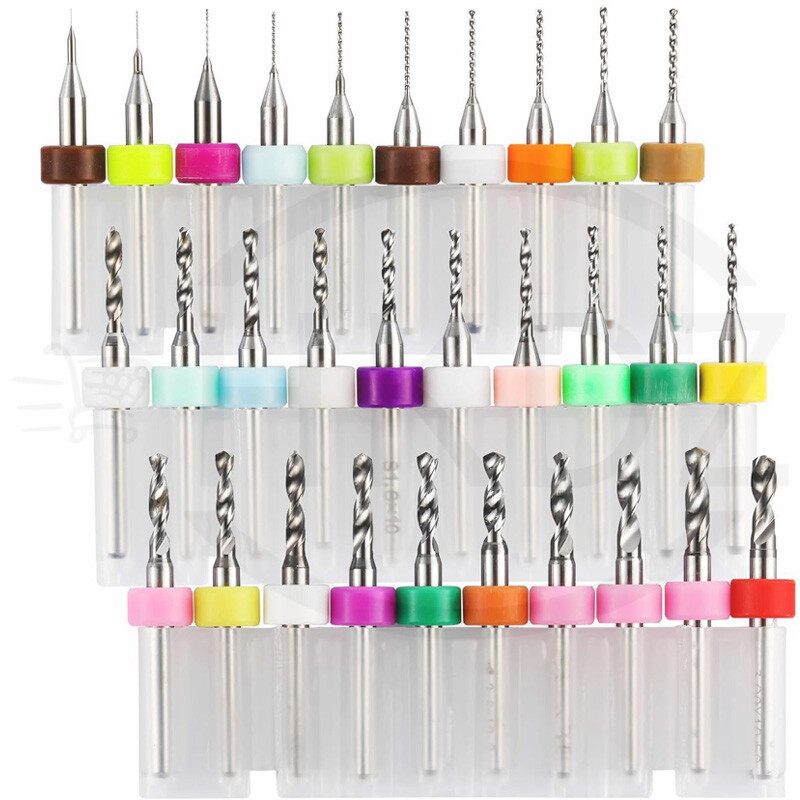 Tungsten Steel Carbide PCB CNC Micro Twist Drill Bits Milling 0.1mm – 3.175mm