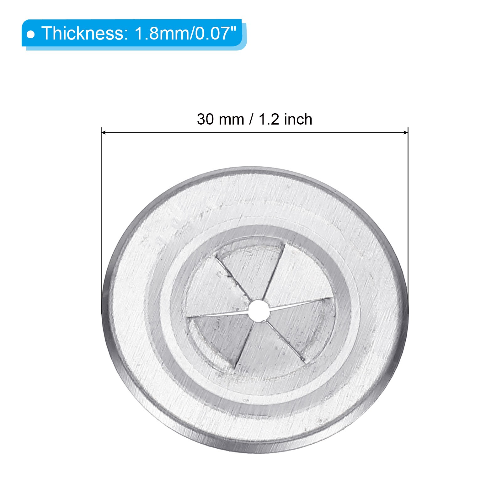 30mm Self Locking Washers, 200pcs Perforated Insulation Pins Washers Flat Washer