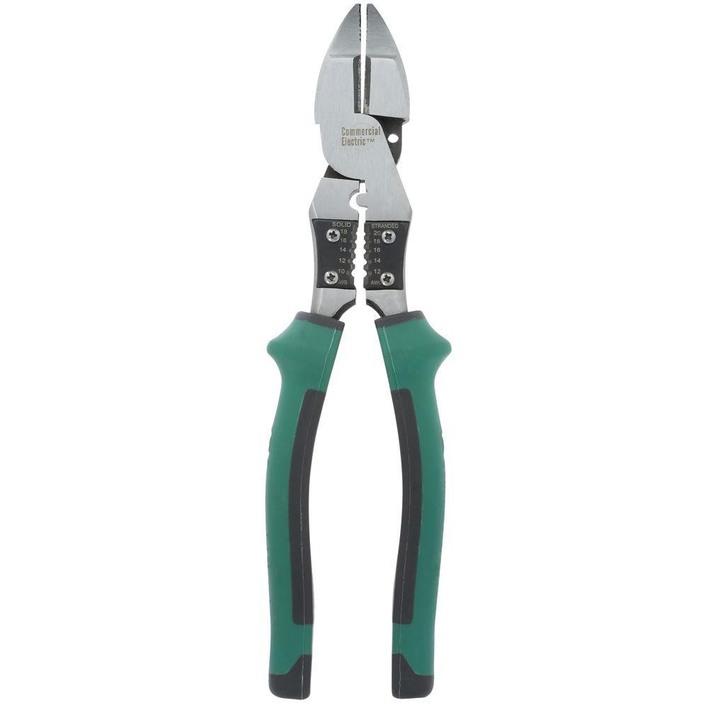 NEW Commercial Electric 9 in. High-Leverage Multi-Purpose Linesman Pliers